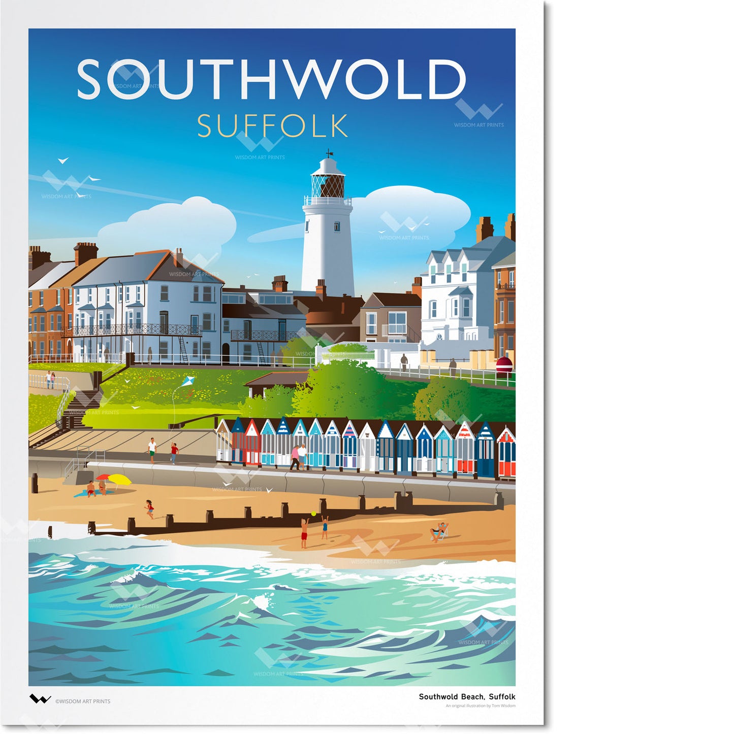 Southwold Beach, Suffolk Art Print