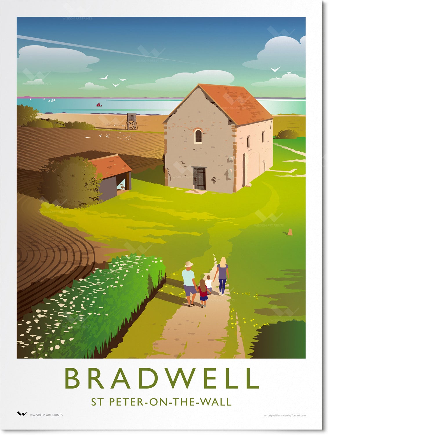 Chapel of St Peter-on-the-Wall, Bradwell Travel Poster