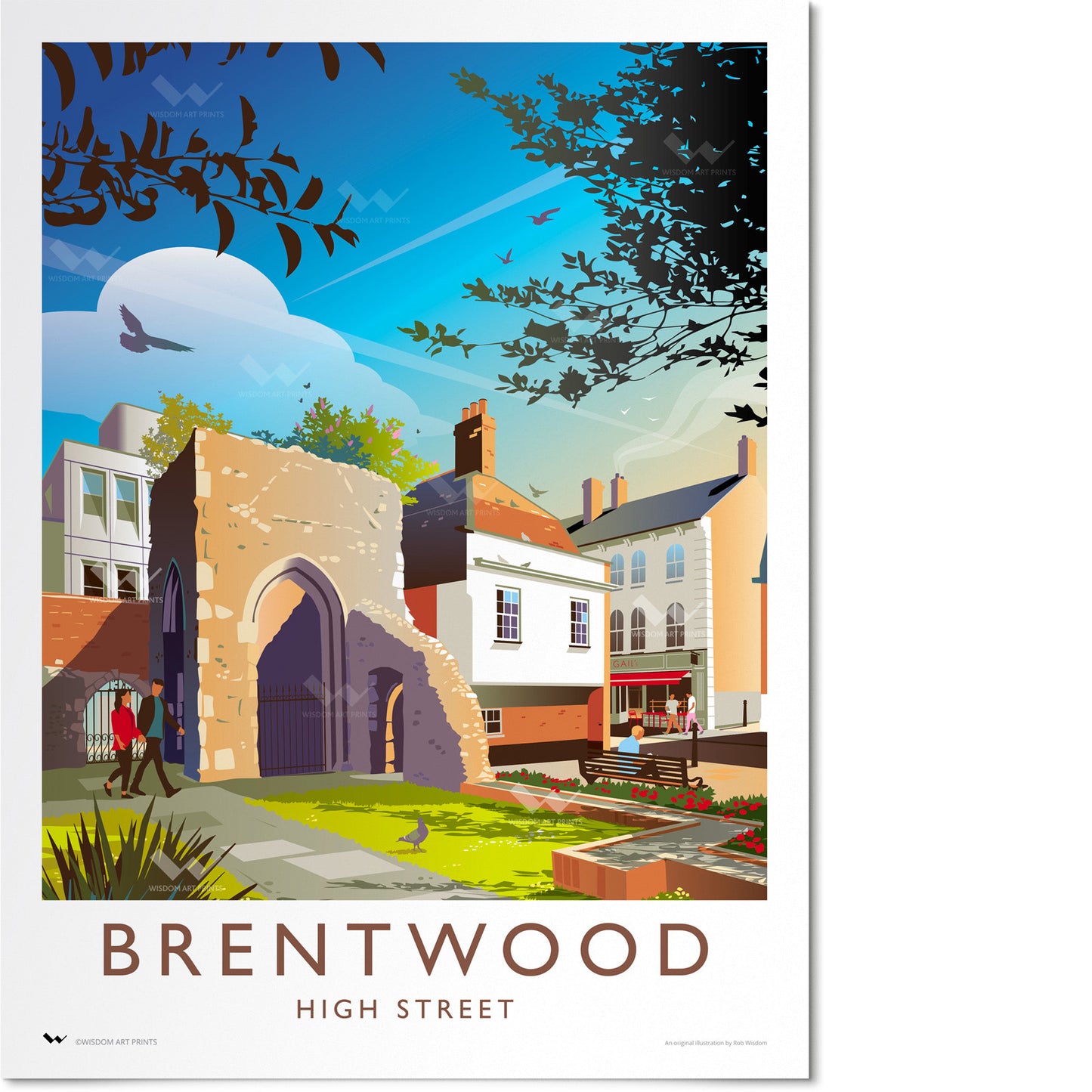 Brentwood High Street, Essex Travel Poster