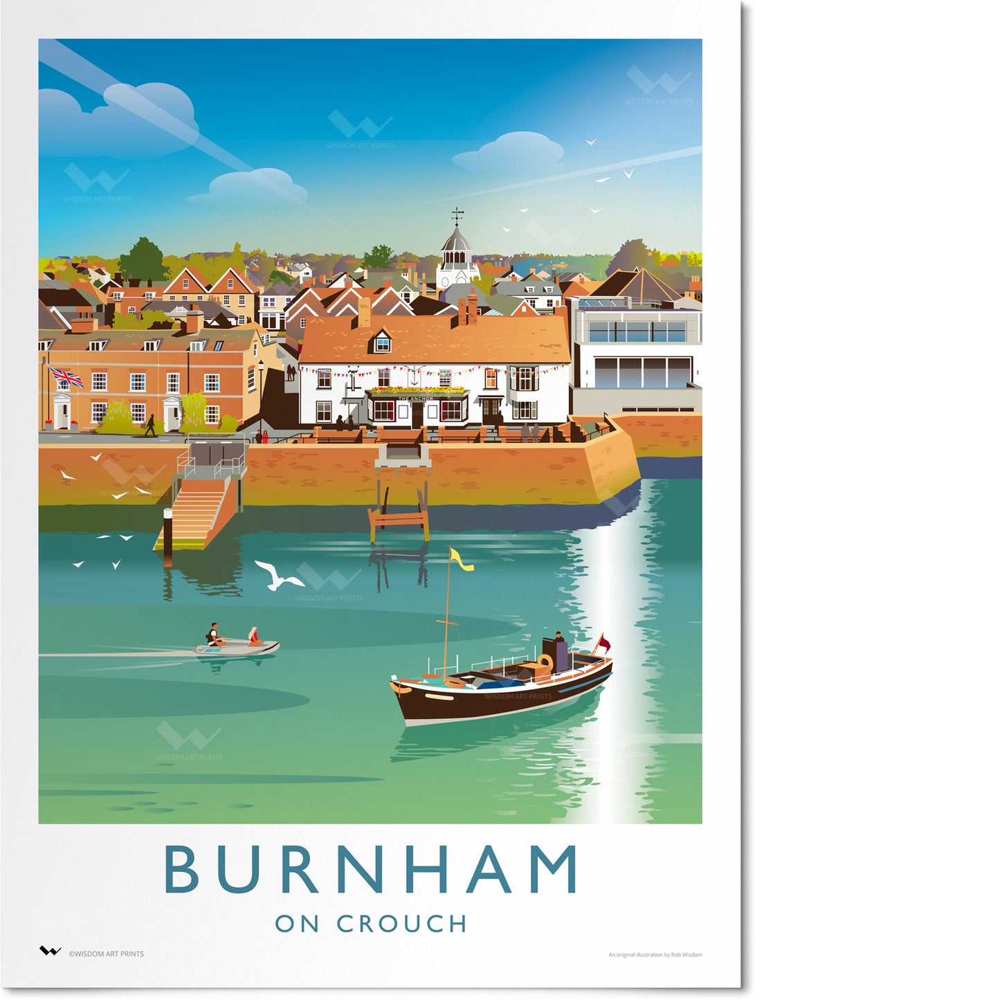 Burnham-on-Crouch, Essex Travel Poster