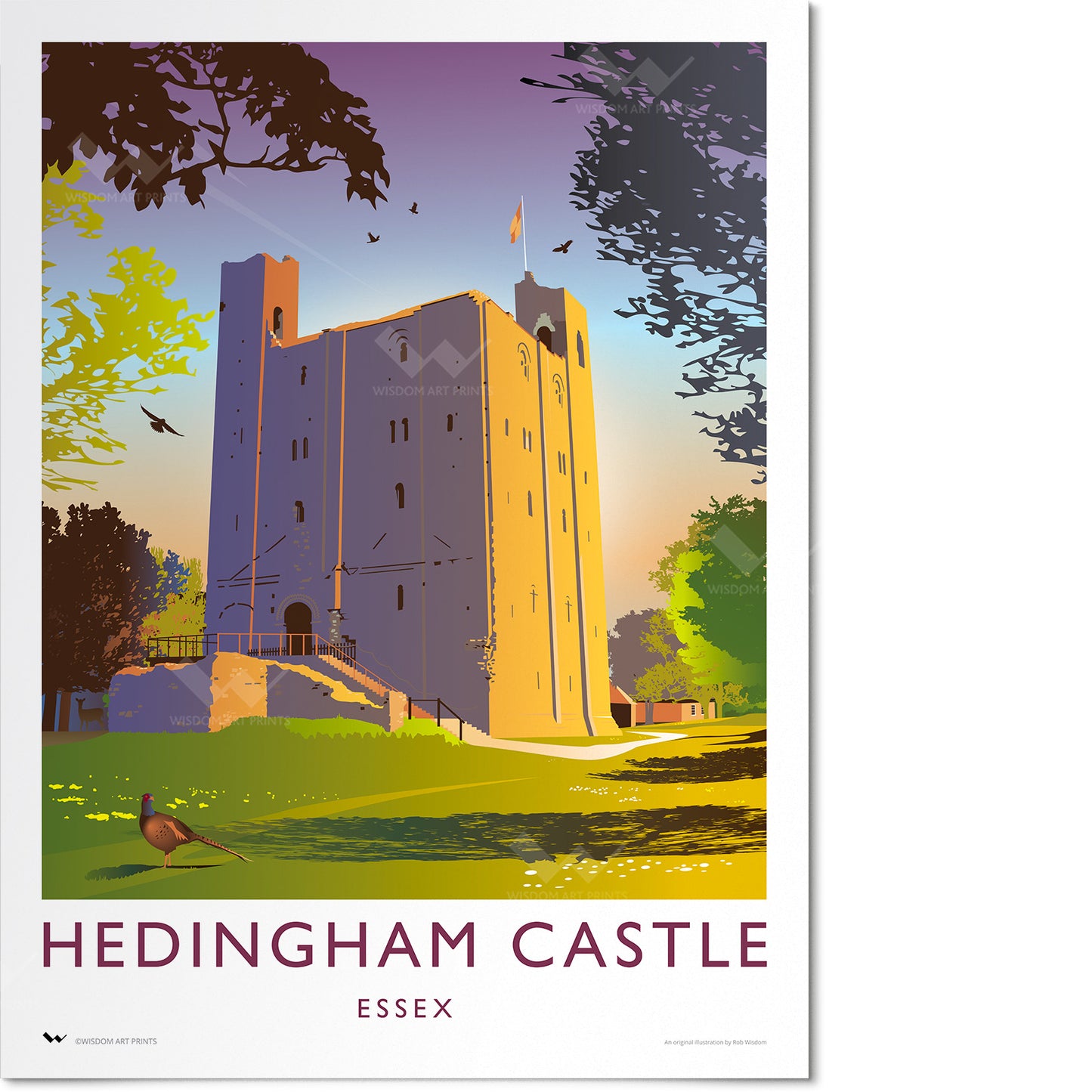 Hedingham Castle Travel Poster