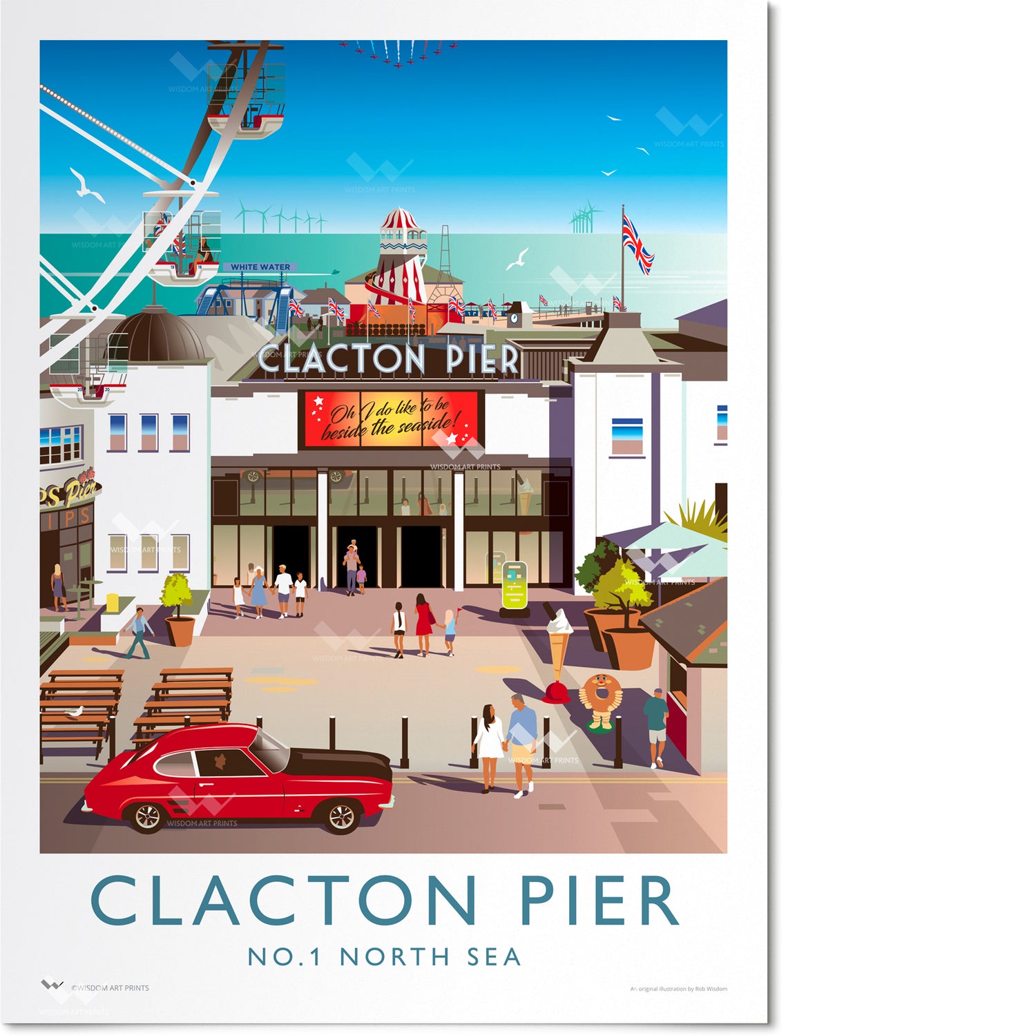 Clacton-on-Sea, Essex Travel Poster