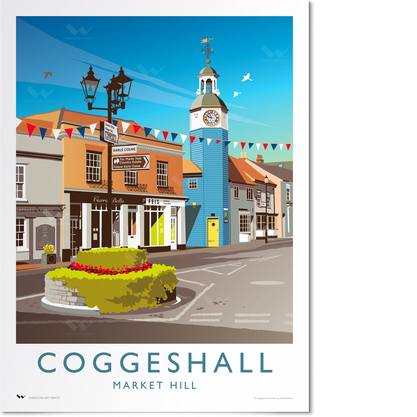 Coggeshall Travel Poster