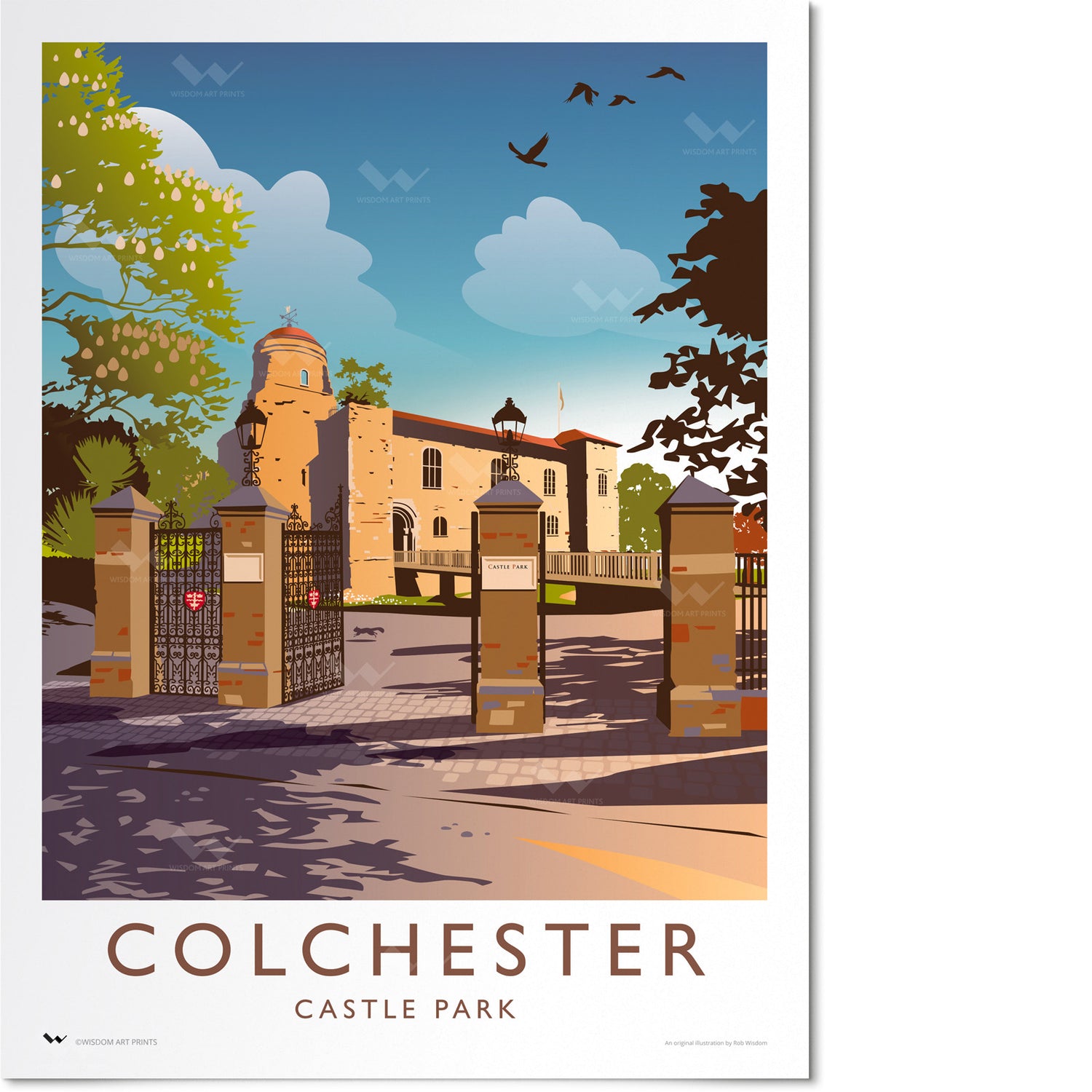 Colchester Castle Travel Poster