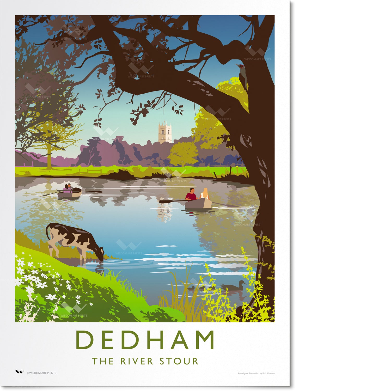 Dedham Vale Travel Poster