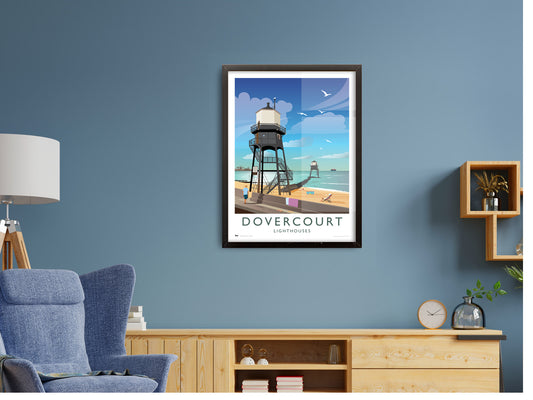 Dovercourt Lighthouses Travel Poster