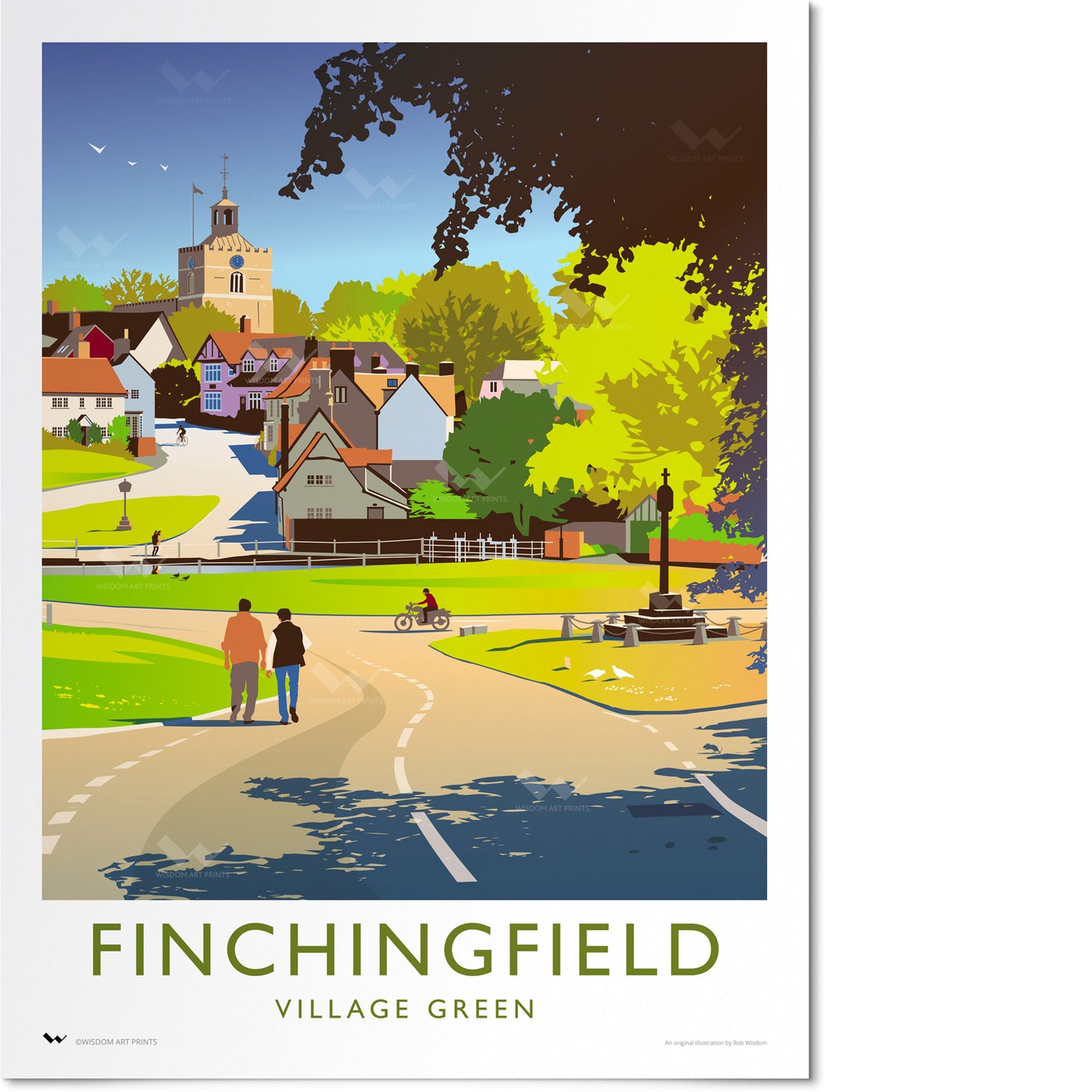 Finchingfield, Essex Travel Poster