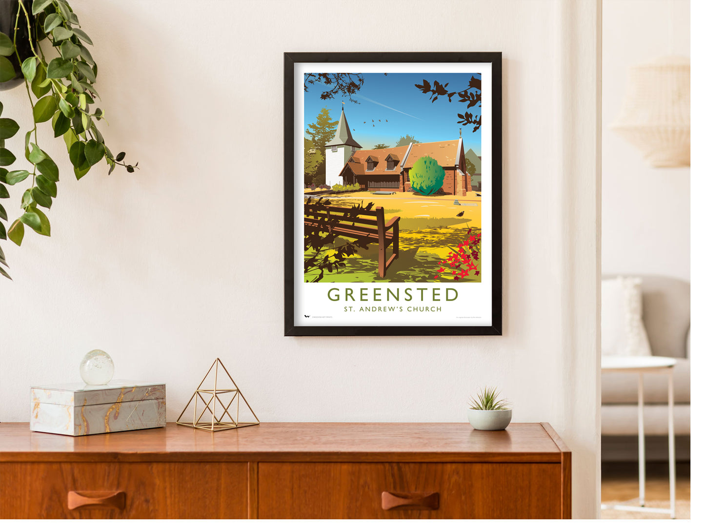 Greensted Church, Essex Travel Poster
