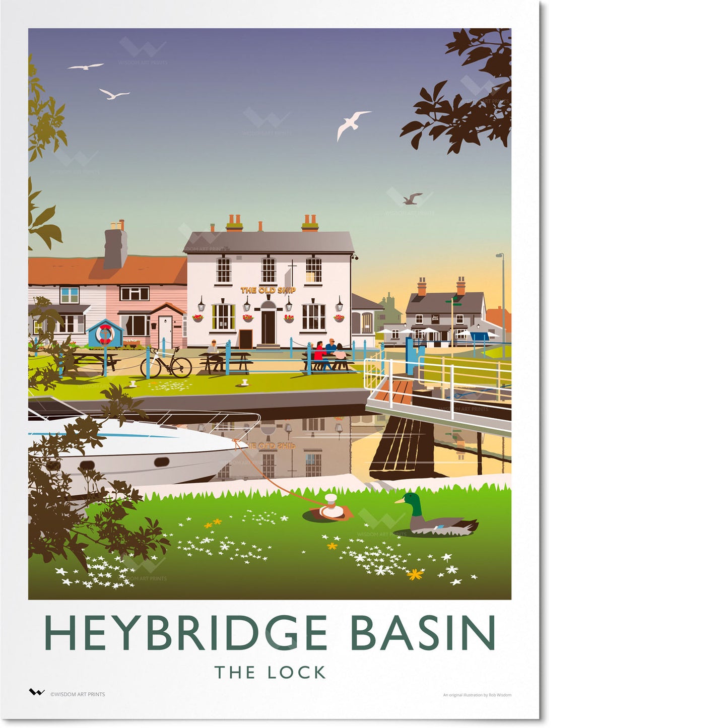 Heybridge Basin, Essex Travel Poster