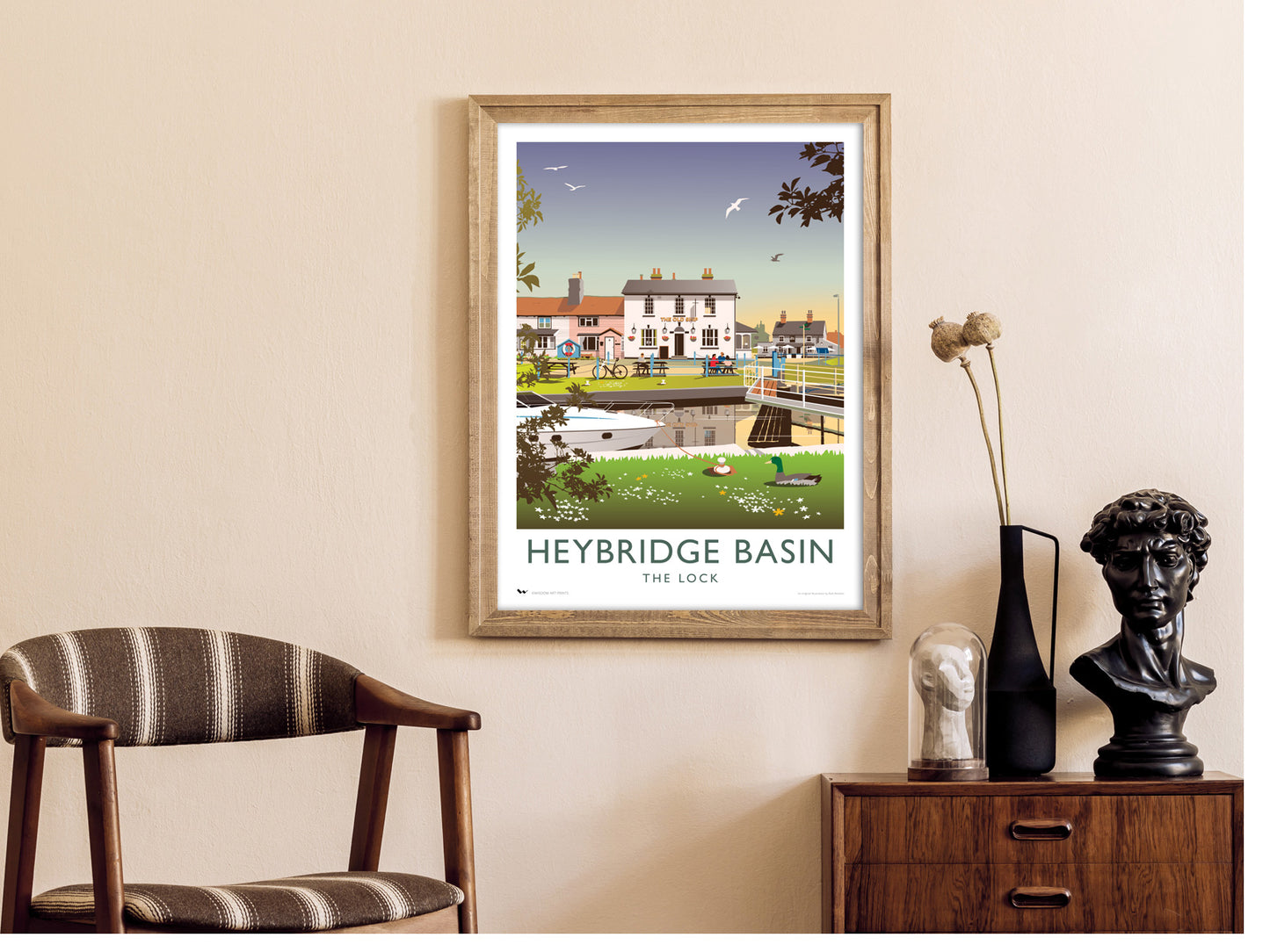 The Lock, Heybridge Basin Travel Poster