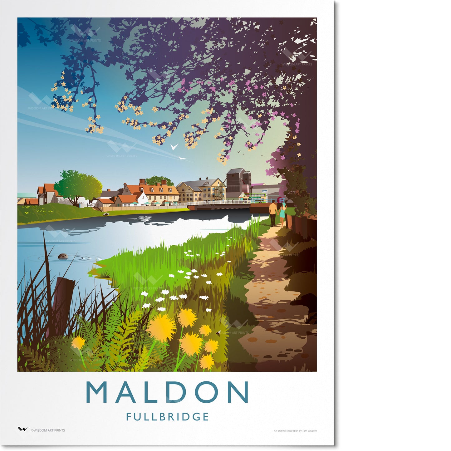 Fullbridge, Maldon Travel Poster