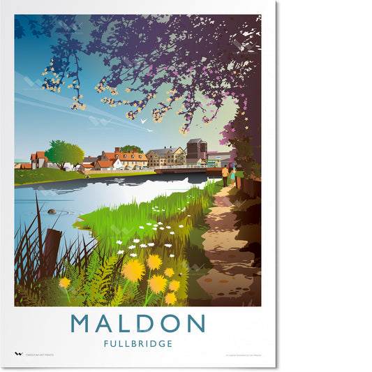 Fullbridge, Maldon Travel Poster
