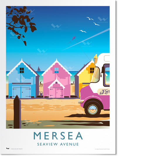 Seaview Avenue, Mersea, Essex Travel Poster