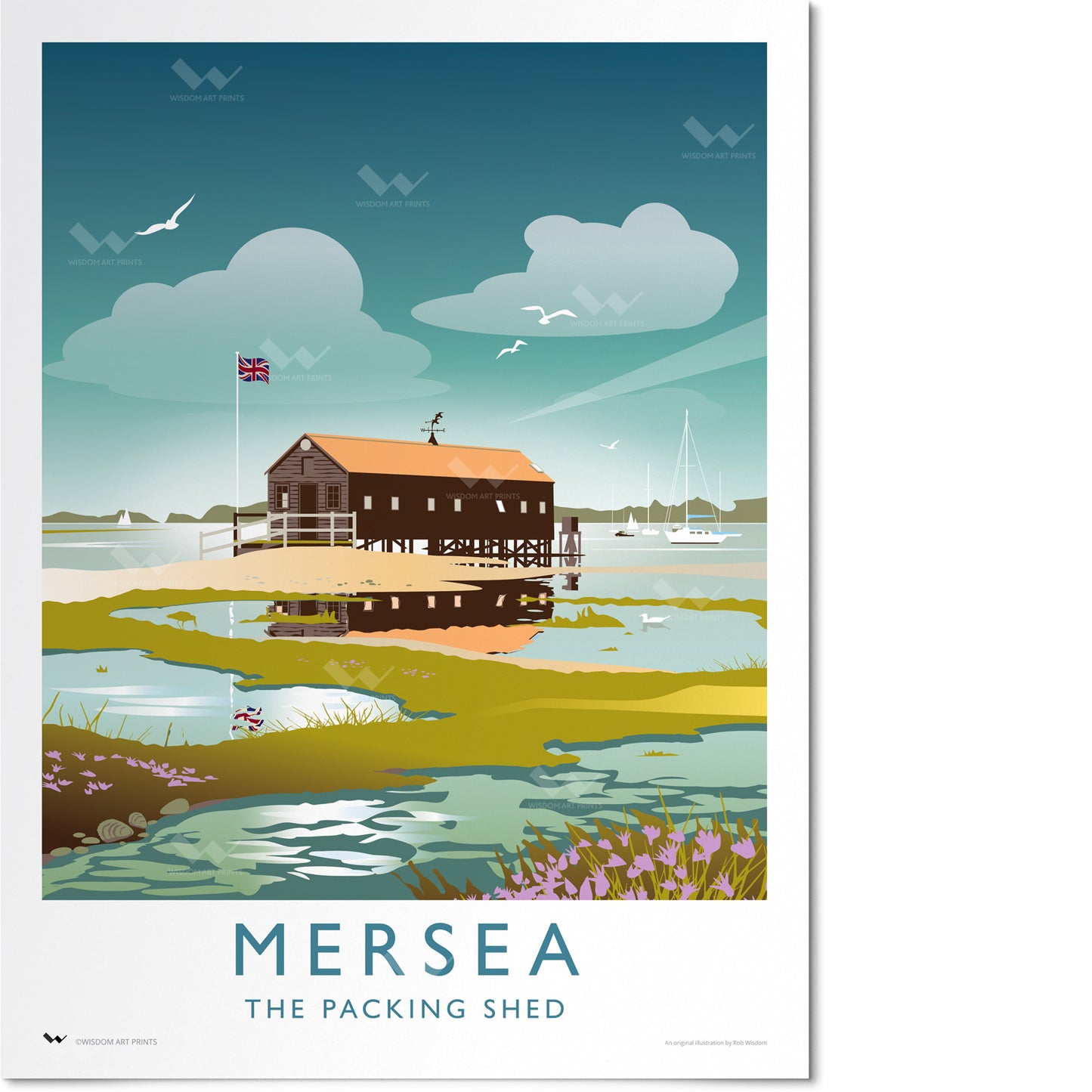 The Oyster Packing Shed Travel Poster