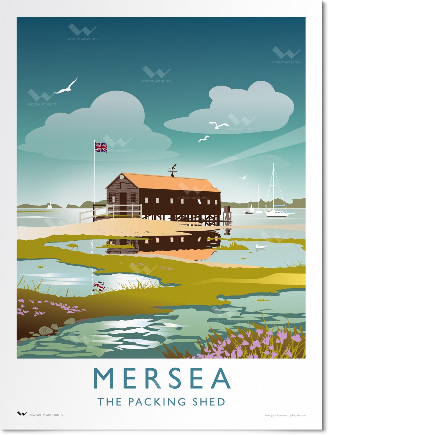 The Oyster Packing Shed Travel Poster