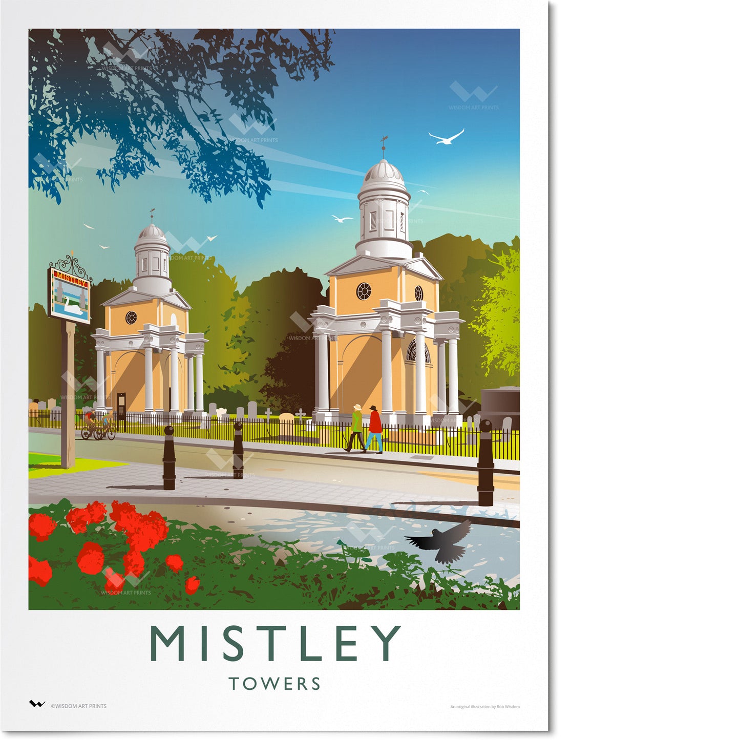 Mistley Towers, Essex Travel Poster