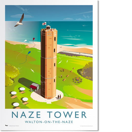 Naze Tower Travel Poster