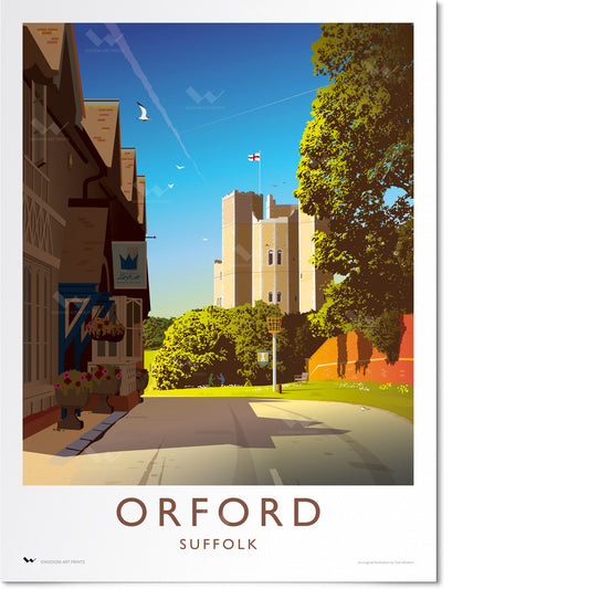 Orford Castle Travel Poster