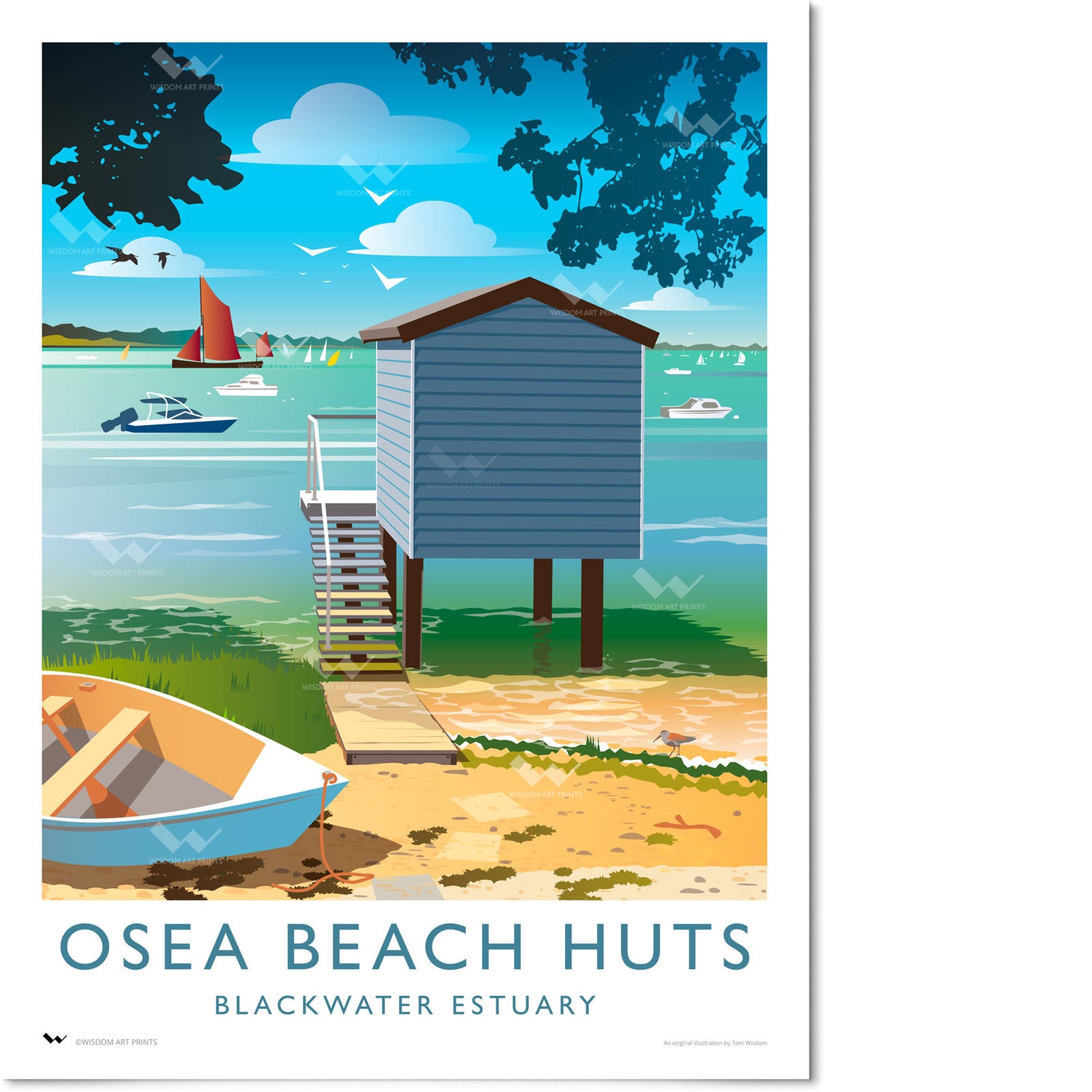 Osea Beach Huts, Osea Leisure Park Travel Poster