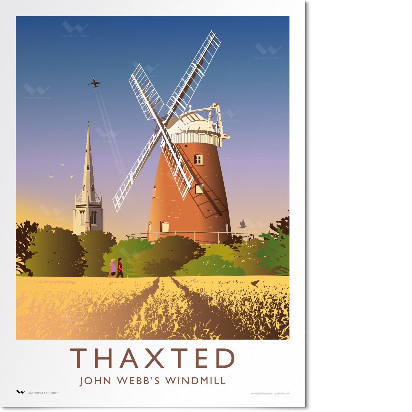 Thaxted Windmill, Essex Travel Poster