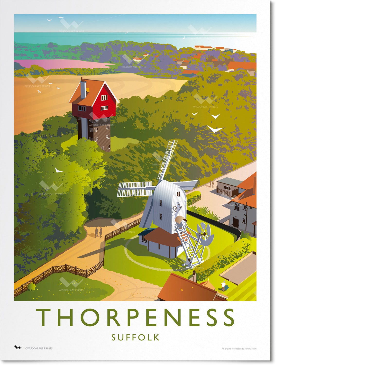 Thorpeness, Suffolk Travel Poster