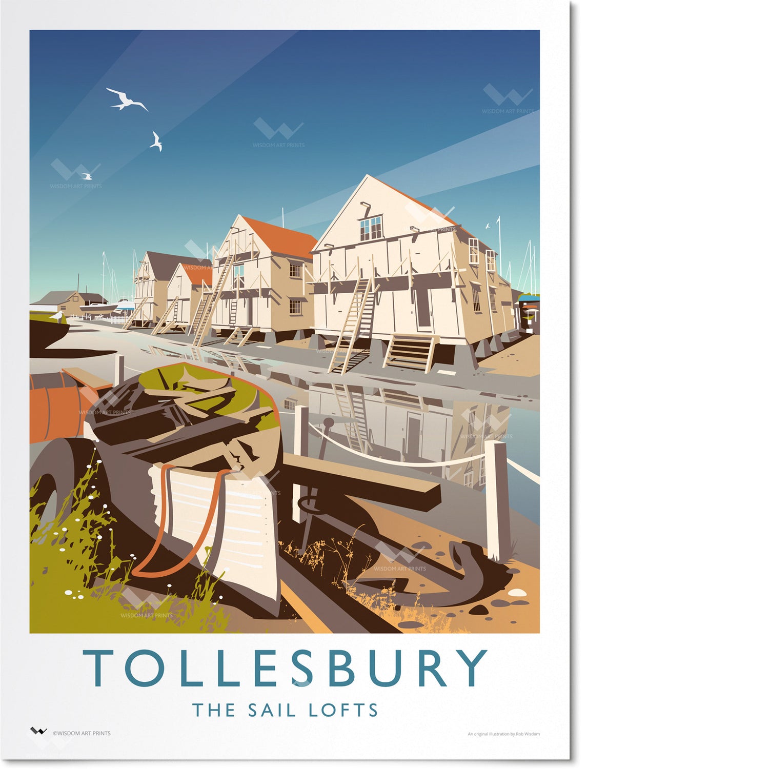 The Sail Lofts, Tollesbury, Essex Travel Poster