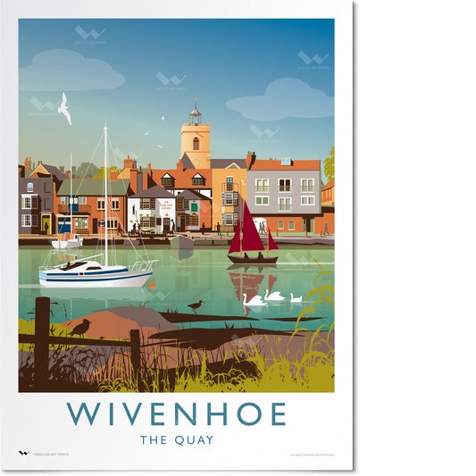 Wivenhoe, Essex Travel Poster