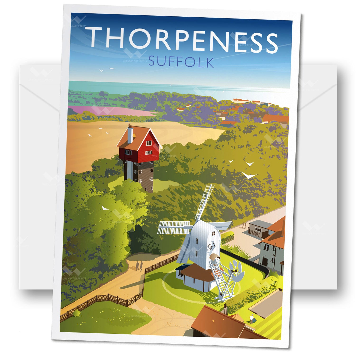 Thorpeness, Suffolk Greeting Card