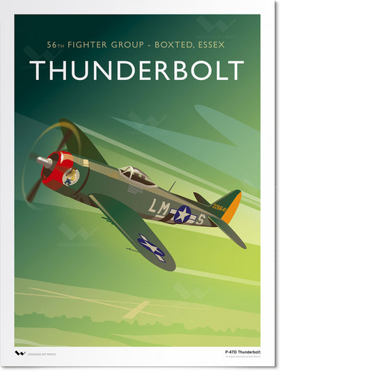P-47D Thunderbolt Fighter Art Print