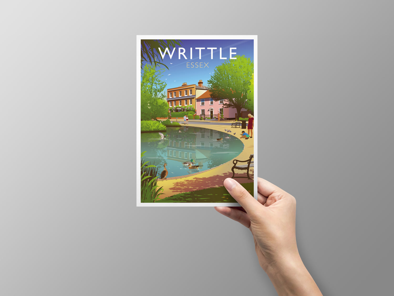 Writtle Duck Pond Greeting Card