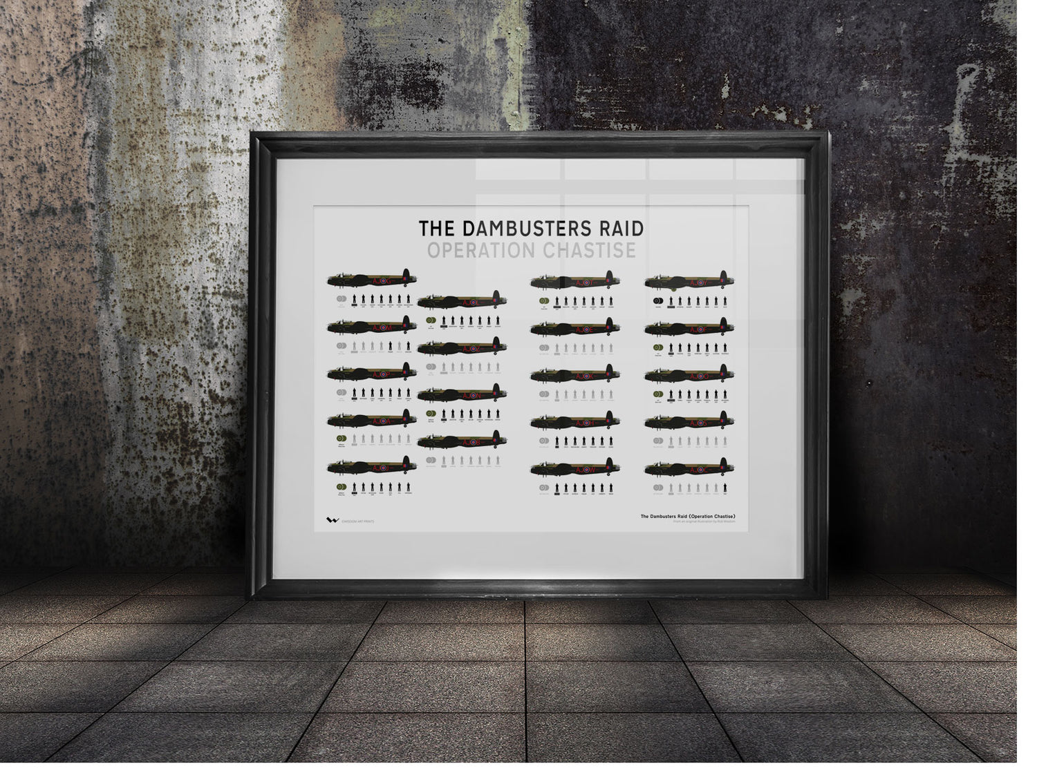 Draw Dambusters The Dambusters Raid Art Print – Wisdom Art Prints