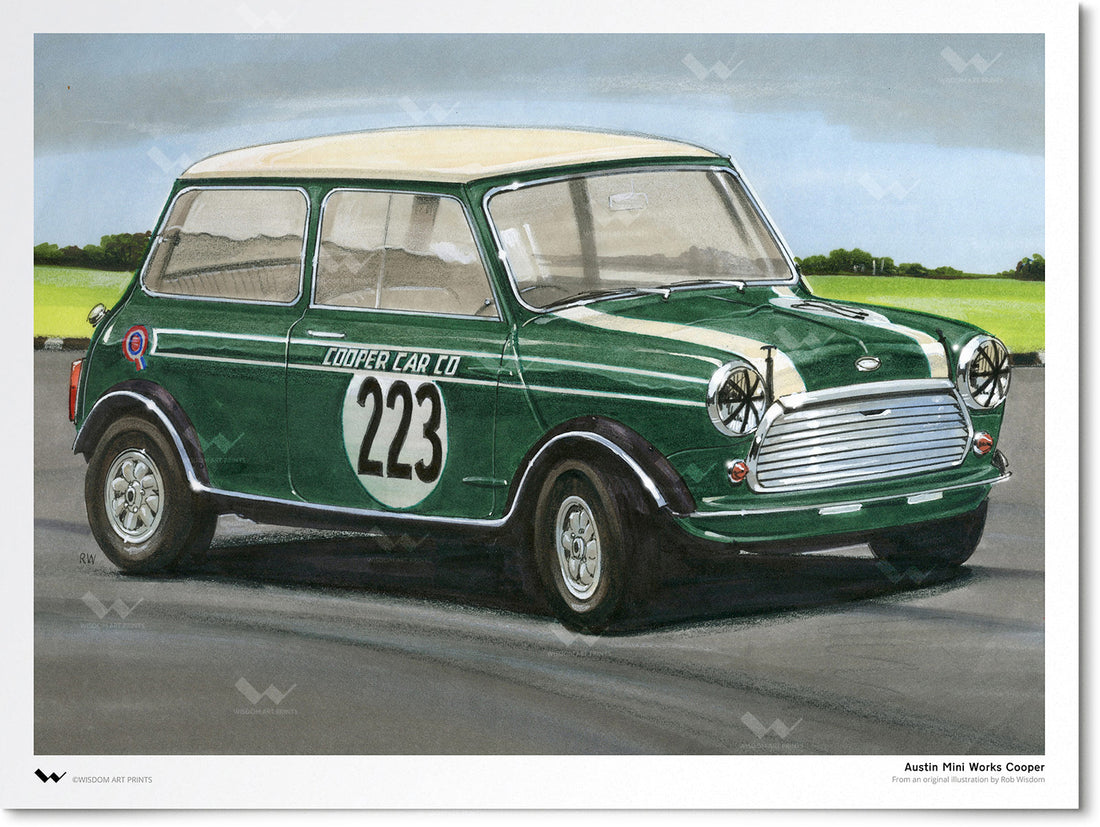 Austin Mini Works Cooper – Wisdom Art Prints