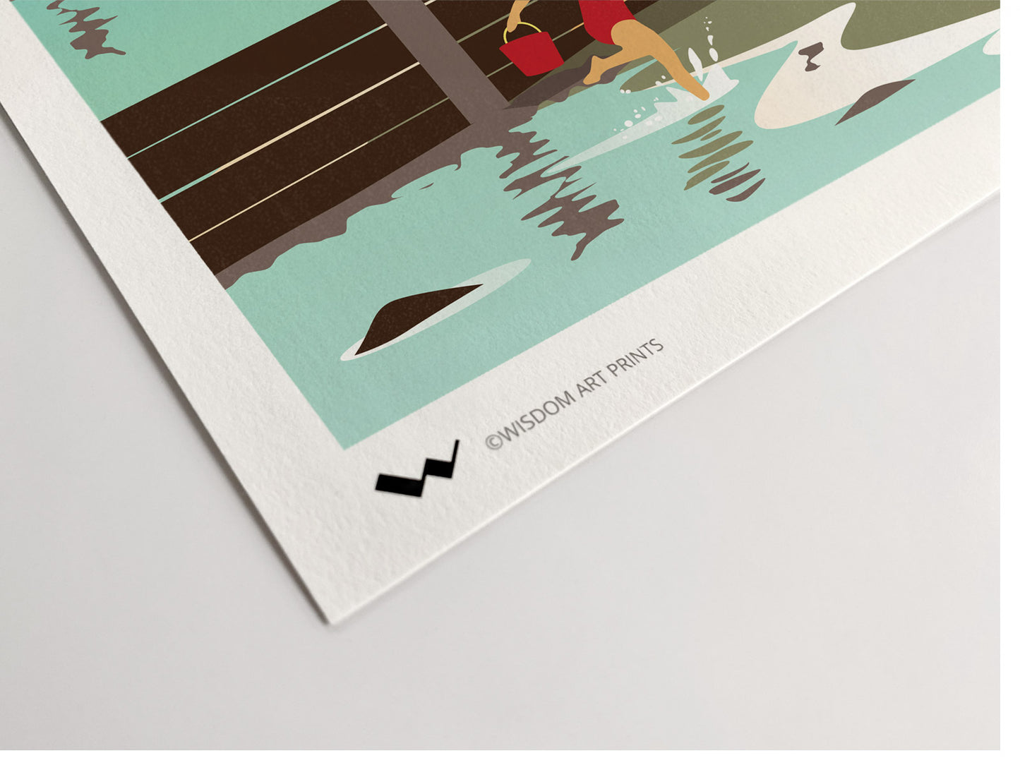 Essex illustration on 308gsm 100% cotton art paper