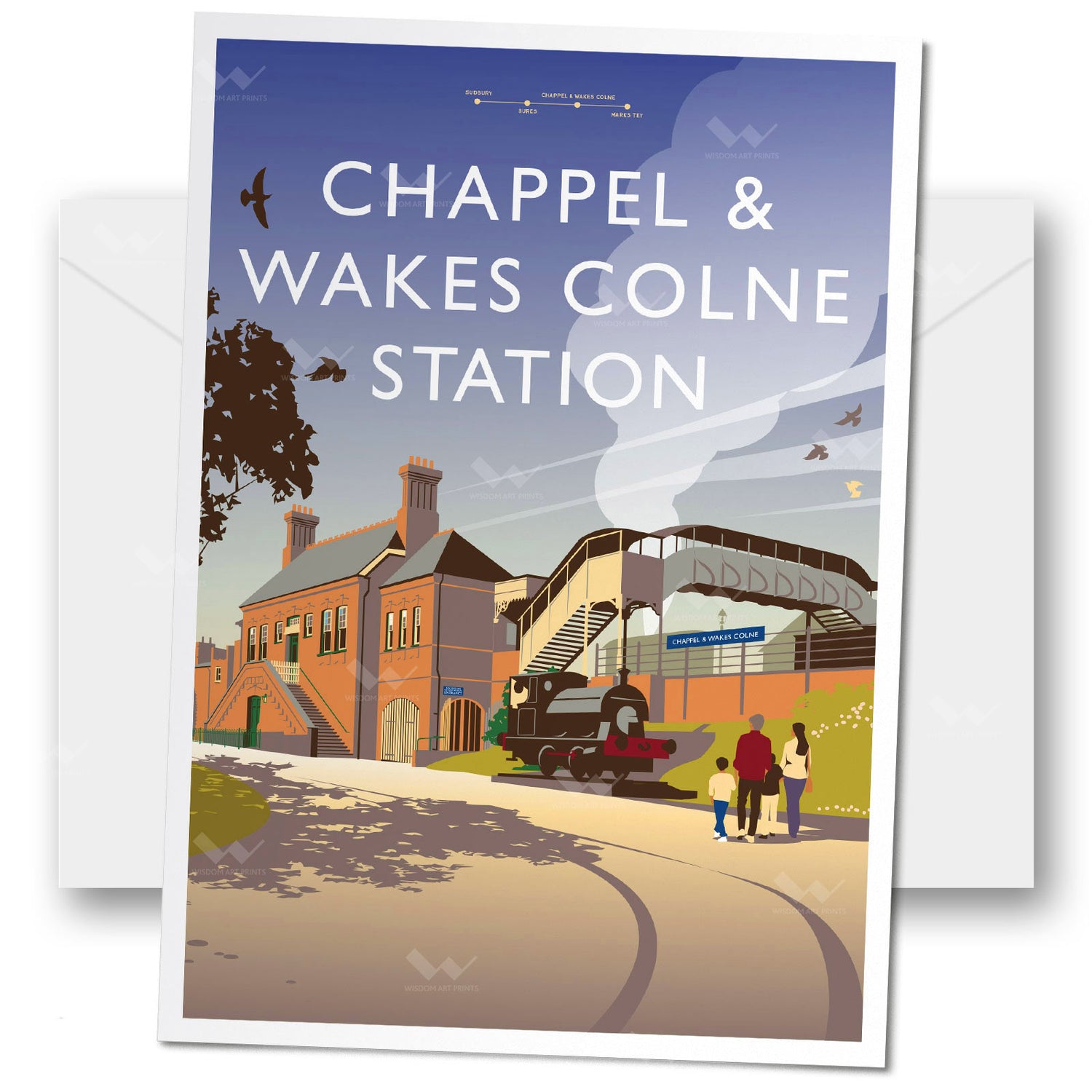 Chappel & Wakes Colne Greeting Card