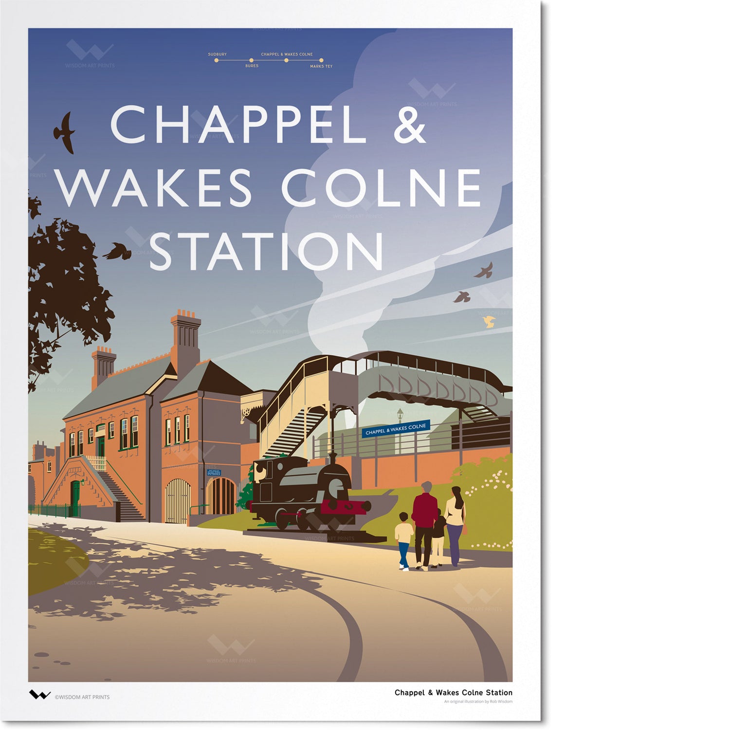 Chappel & Wakes Colne Railway Station Art Print