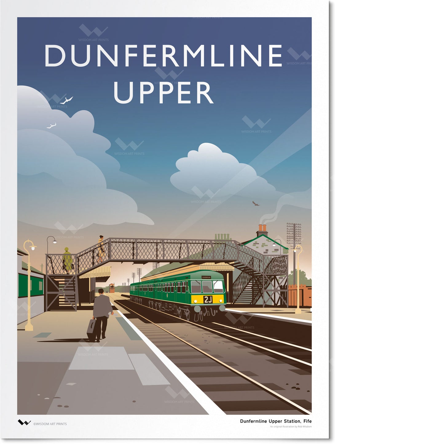 Dunfermline Upper Railway Station Art Print