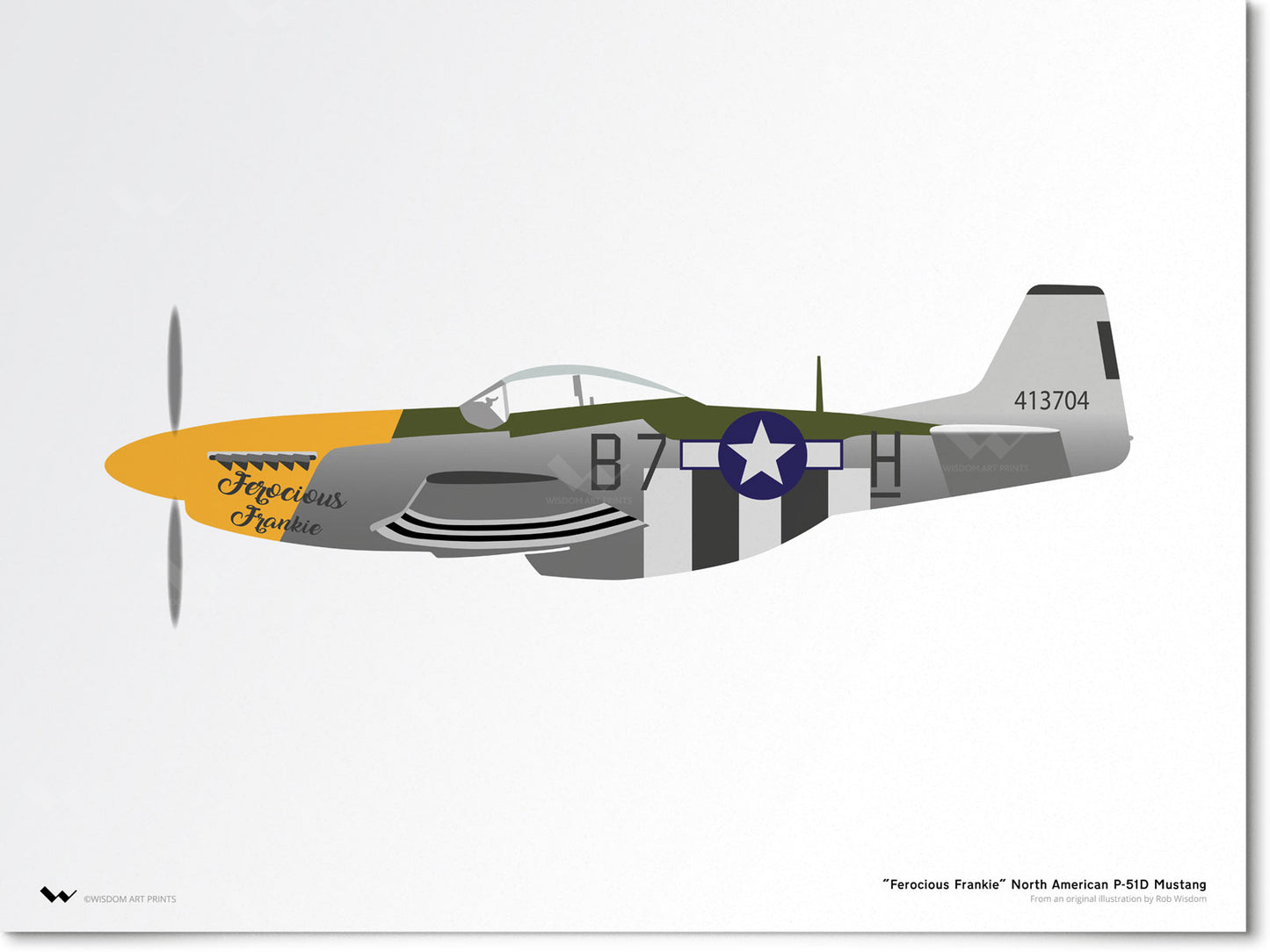P-51D Mustang Art Print
