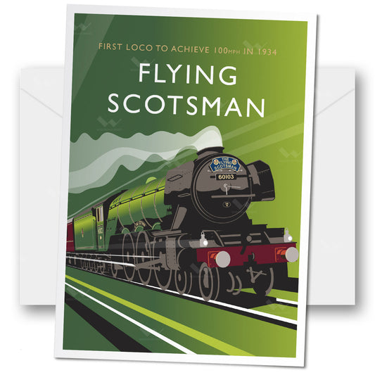 Flying Scotsman Greeting Card