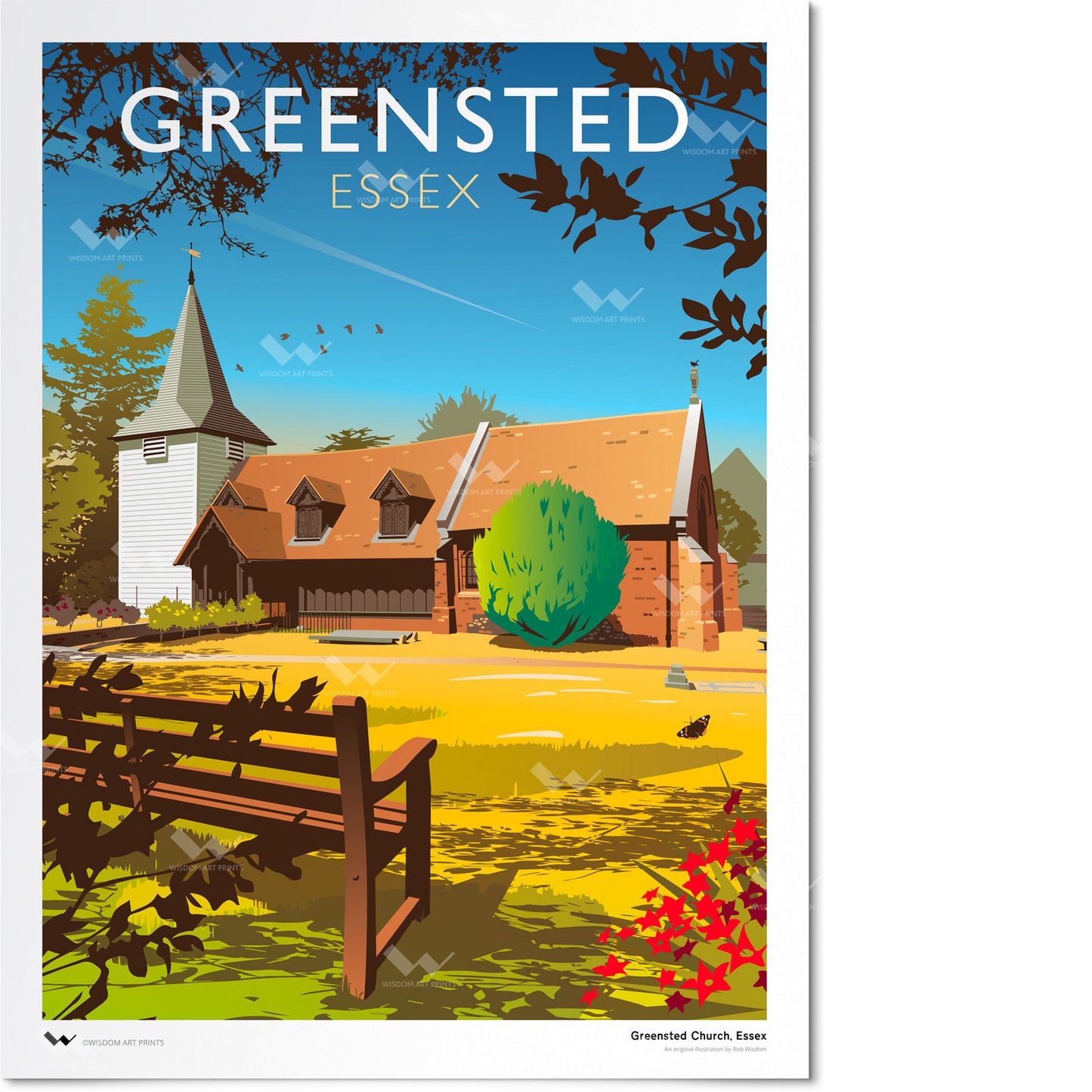 Greensted Church, Essex Art Print