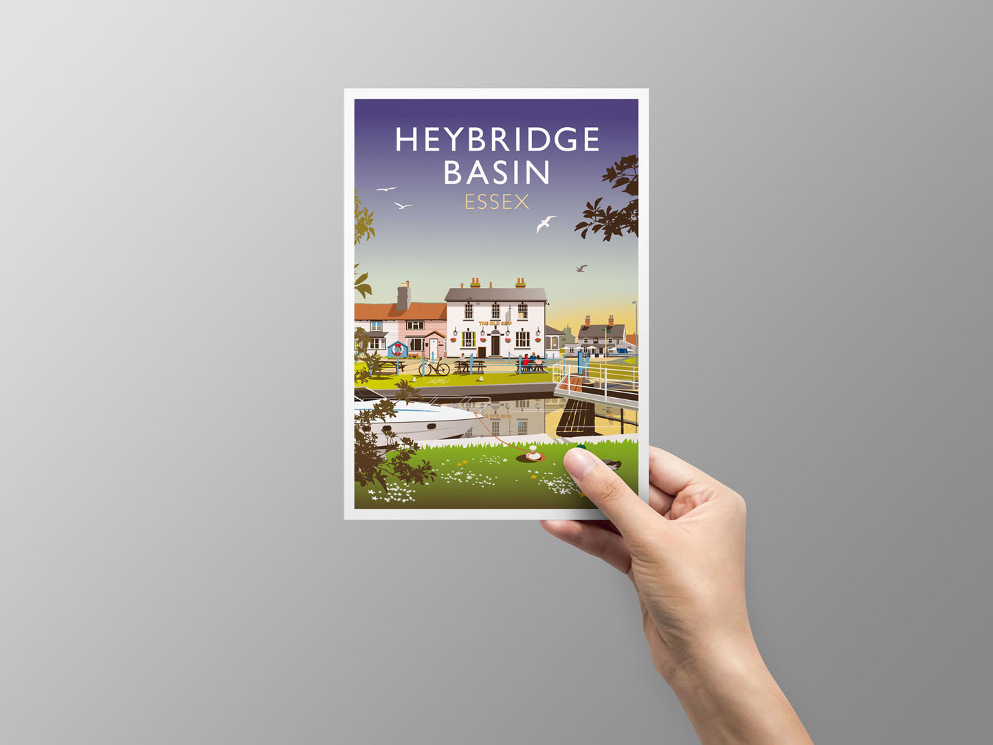 Heybridge Basin, Essex Greeting Card