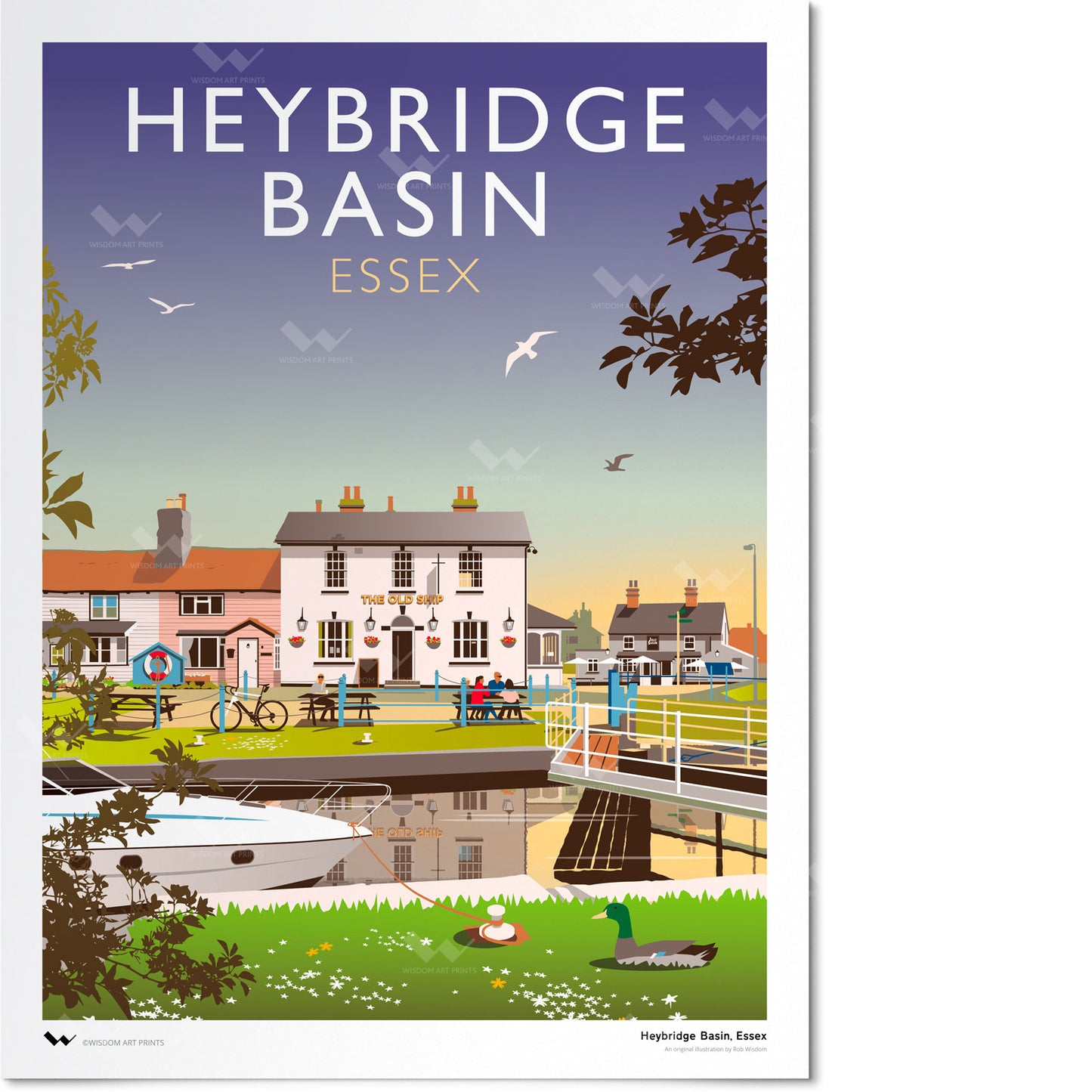 Heybridge Basin, Essex Art Print