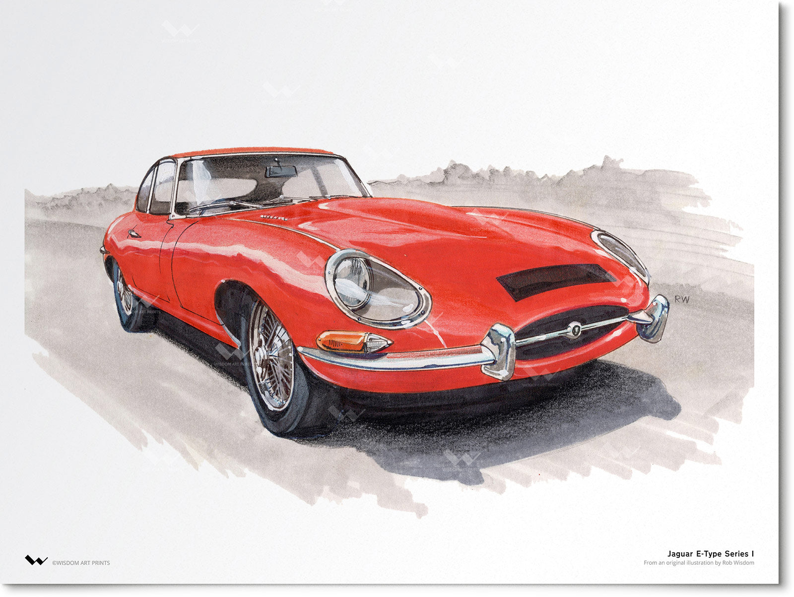 Jaguar E Type Series 1 – Wisdom Art Prints