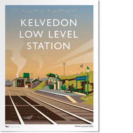 Kelvedon Low Level Railway Station Art Print