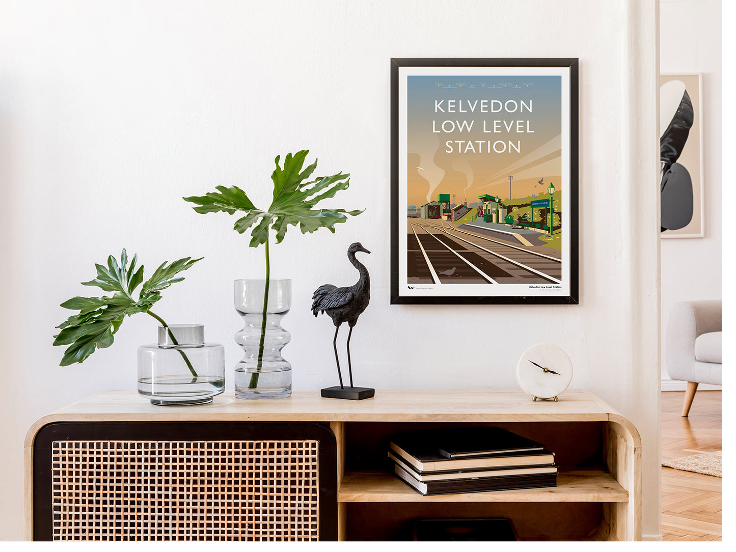 Kelvedon Low Level Railway Station Giclée Print