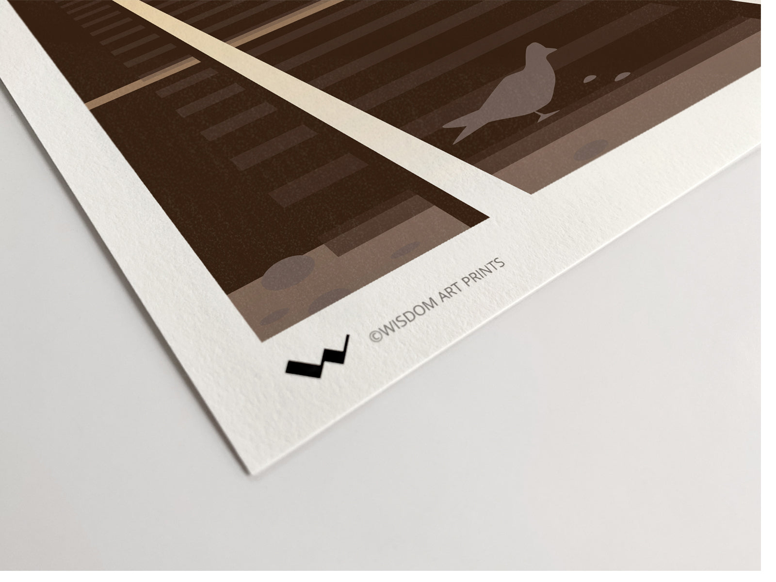 Railway art printed on 100% cotton 308gsm textured Photorag art paper