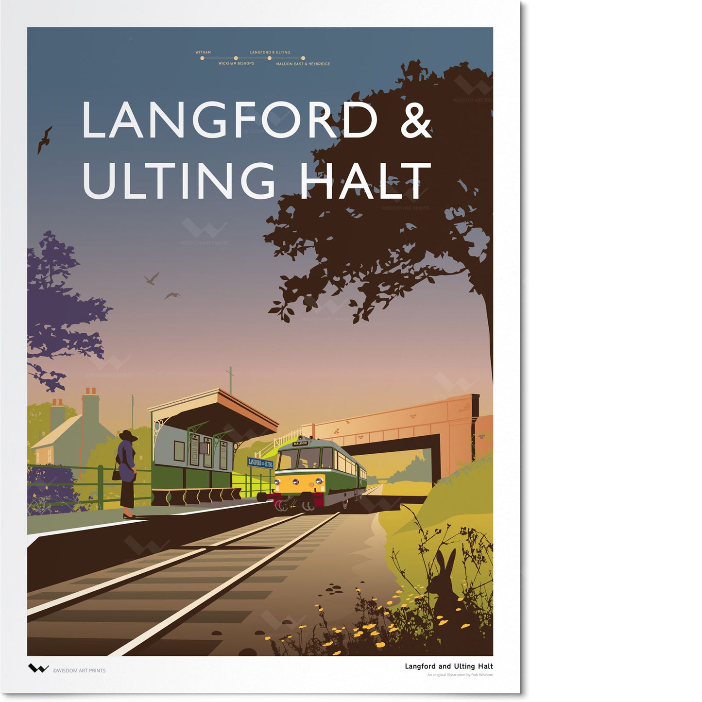 Langford & Ulting Halt Art Print