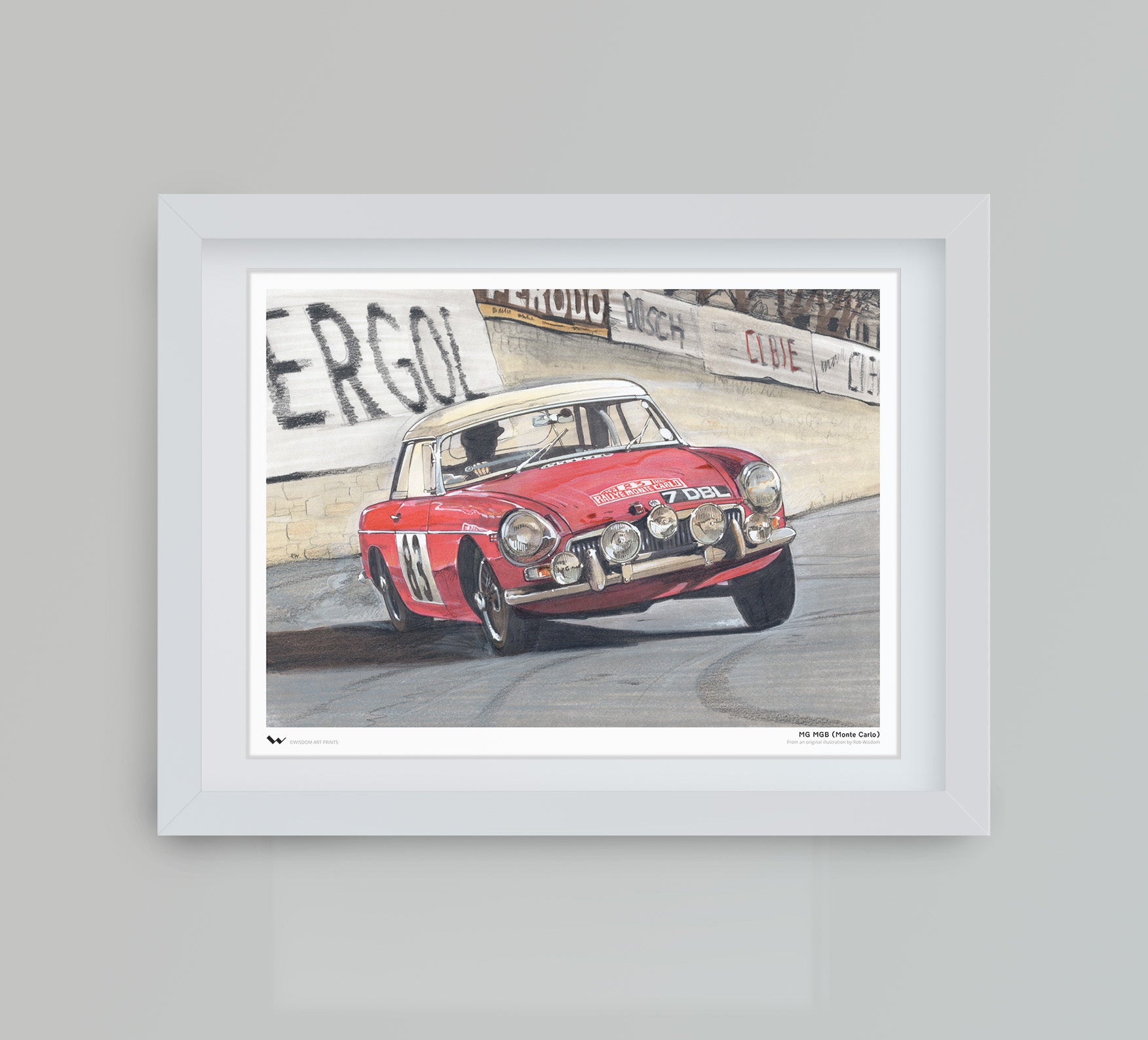 MG MGB (Monte Carlo) Art Print – Wisdom Art Prints