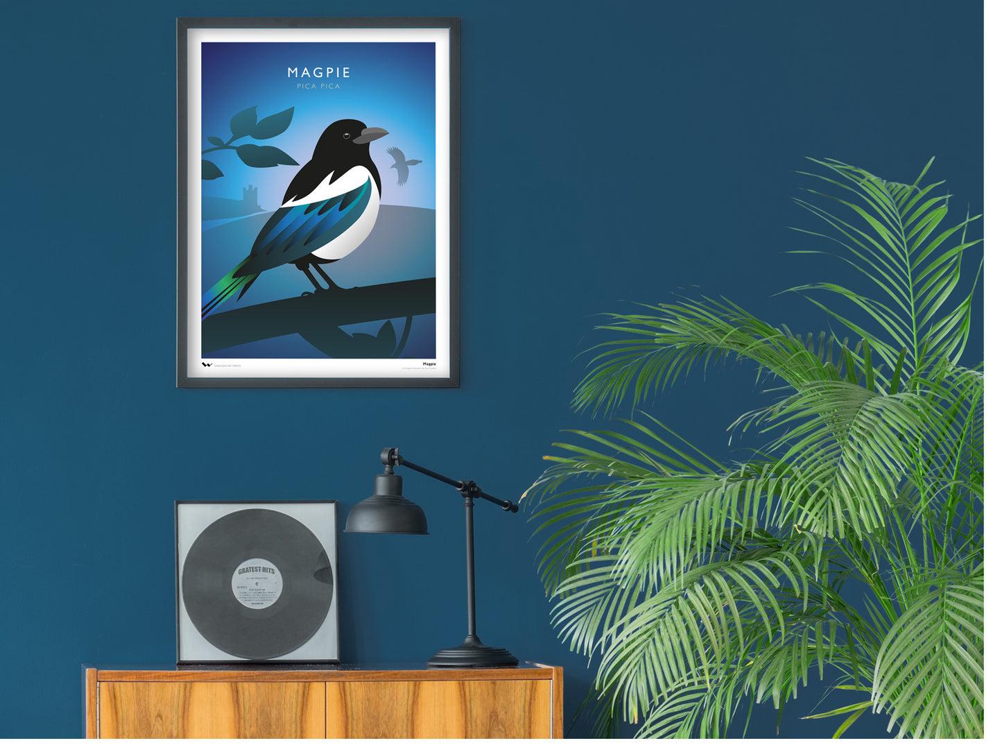 Magpie Poster Magpie Art Print – Wisdom Art Prints