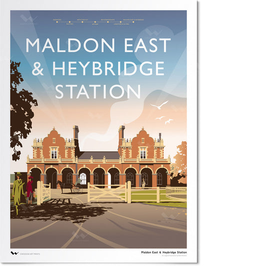 Maldon East & Heybridge Railway Station Art Print