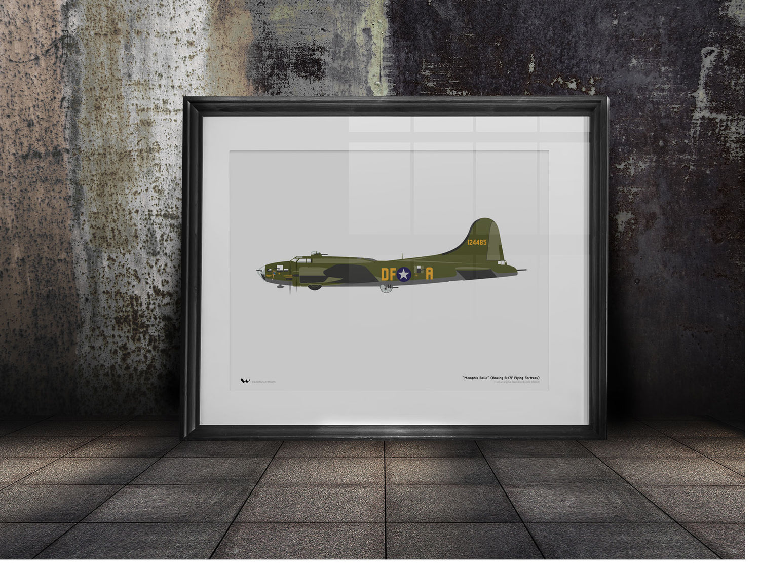 Boeing B-17F Flying Fortress Art Print